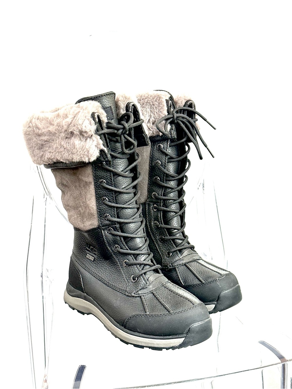 NEW! UGG Adirondack Tall III Boot Black Size 8 Women - Picture 4 of 5